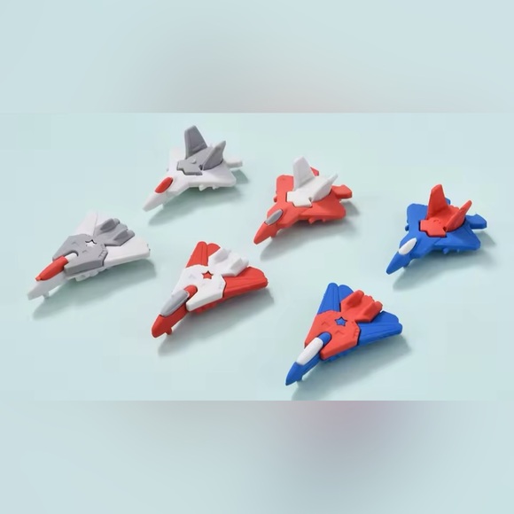 Other - $1 Colorful Jet Fighter Eraser. NEW. 1@Random. $1 WITH ANY $10 ORDER OR MORE